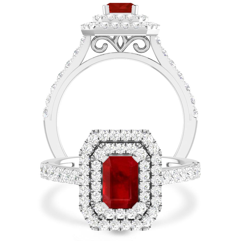 White Gold - Ruby