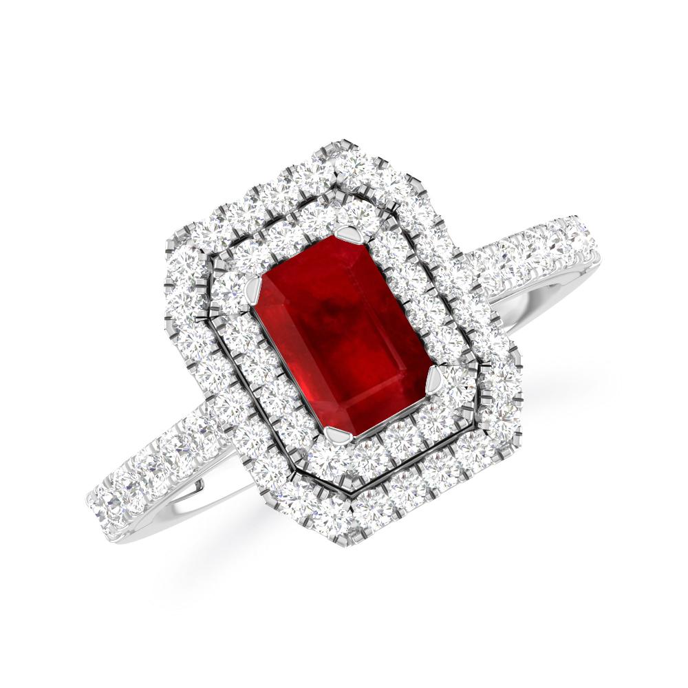 White Gold - Ruby