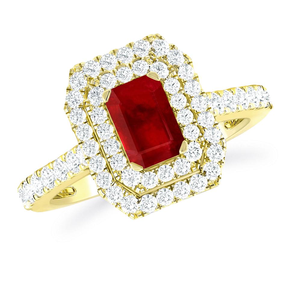 Yellow Gold - Ruby