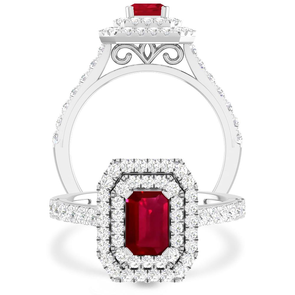 White Gold - Ruby