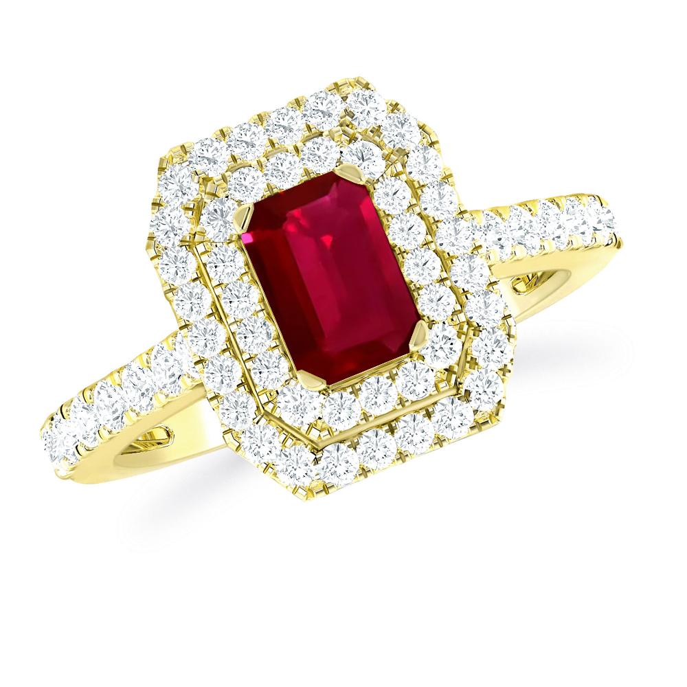 Yellow Gold - Ruby