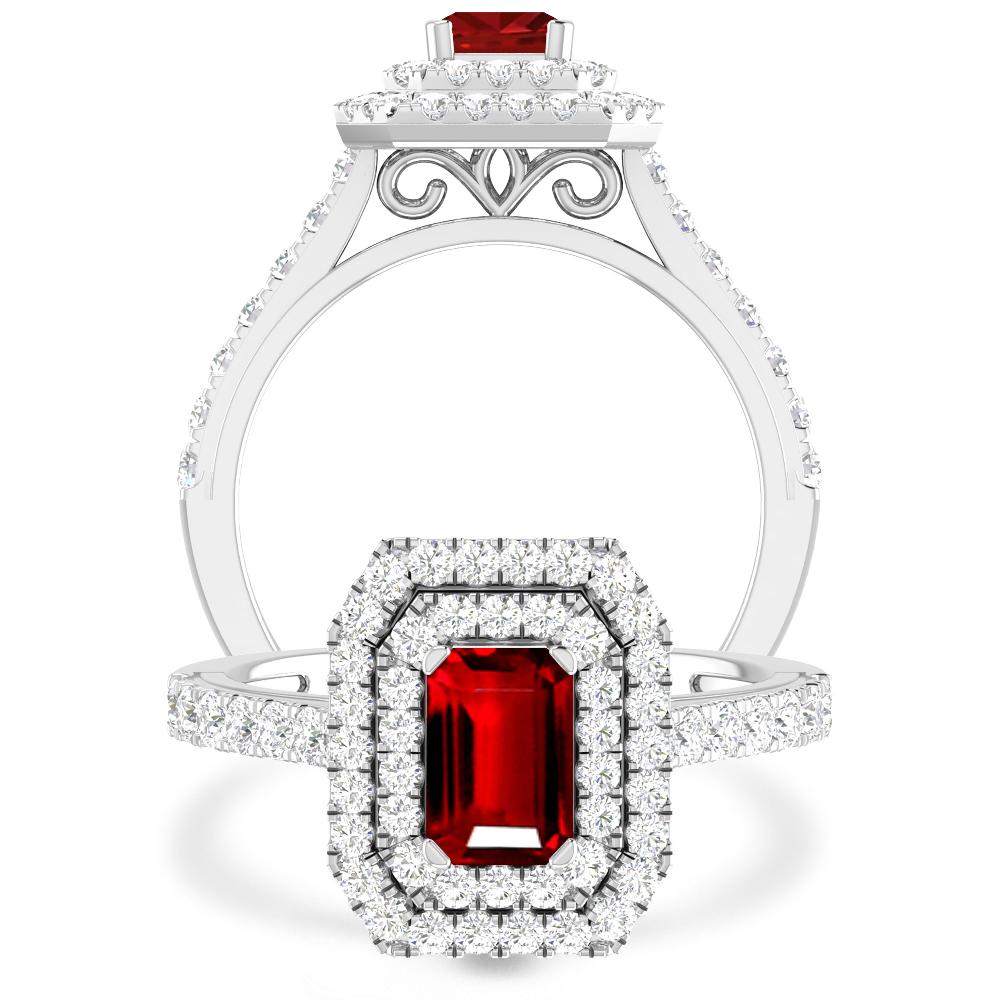 White Gold - Ruby
