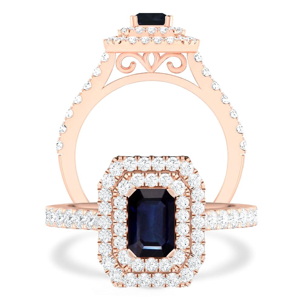 Rose Gold - Sapphire