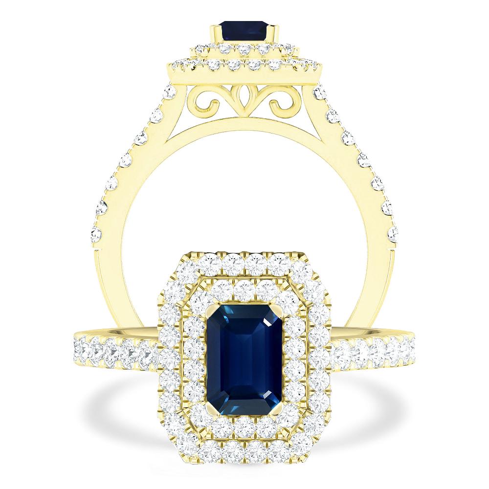 Yellow Gold - Sapphire