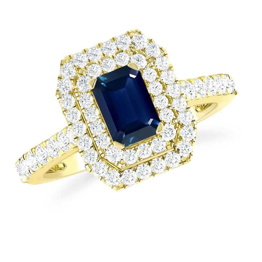 Yellow Gold - Sapphire