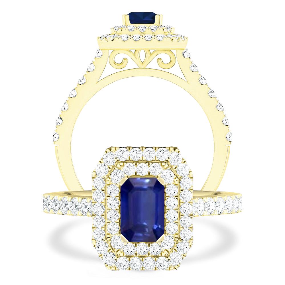 Yellow Gold - Sapphire