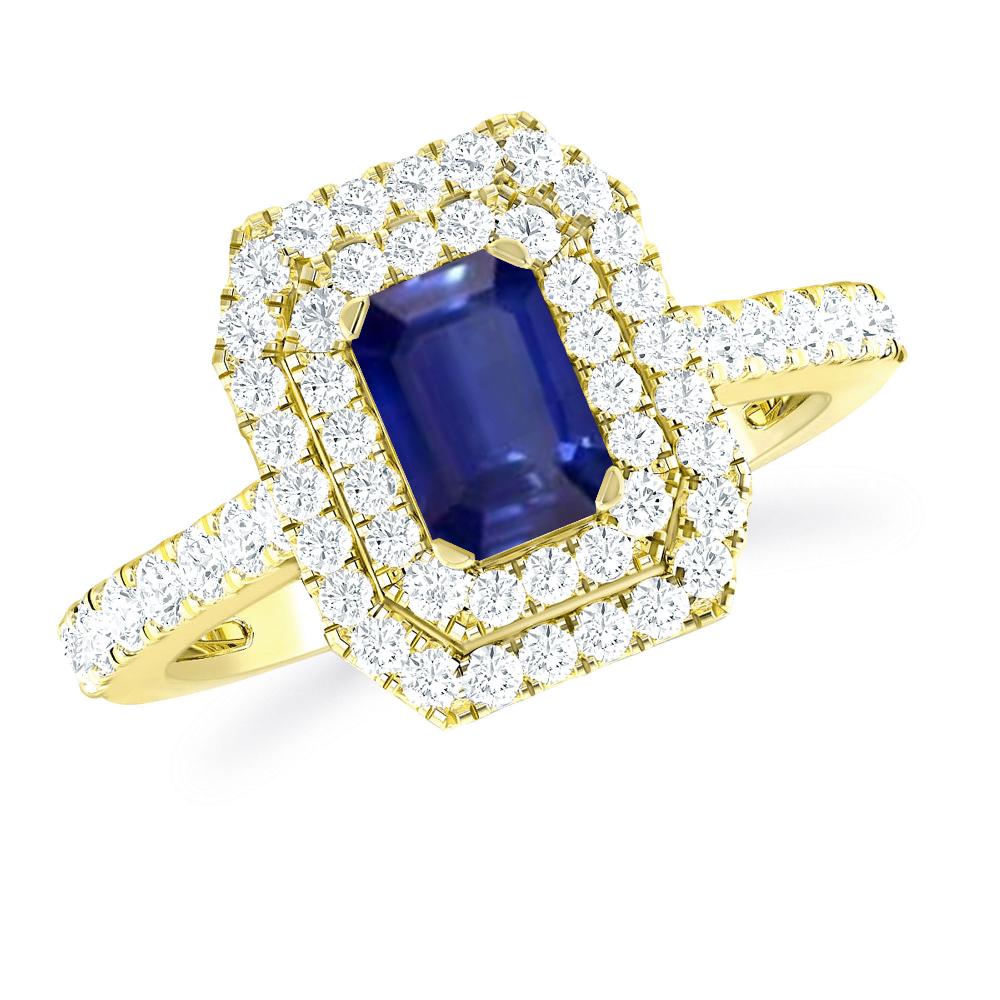 Yellow Gold - Sapphire