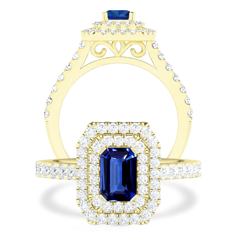 Yellow Gold - Sapphire