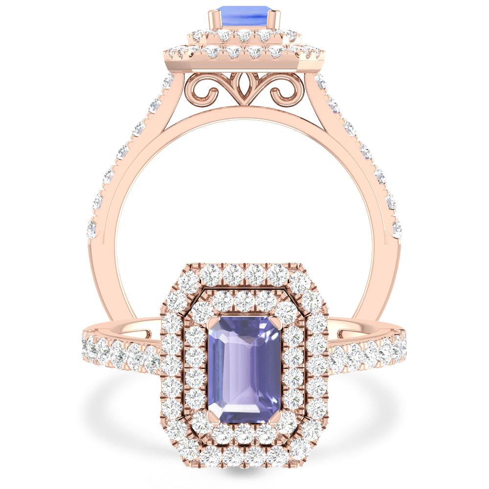 Rose Gold - Tanzanite