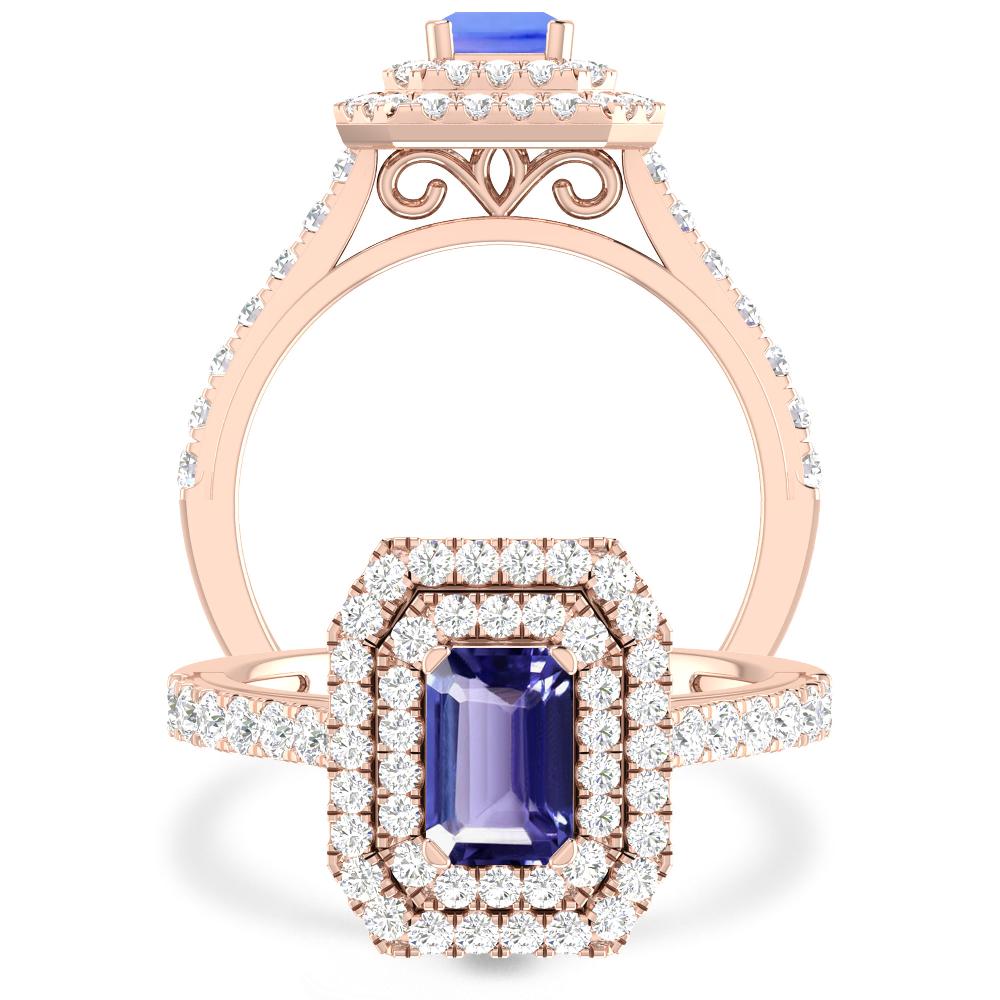 Rose Gold - Tanzanite