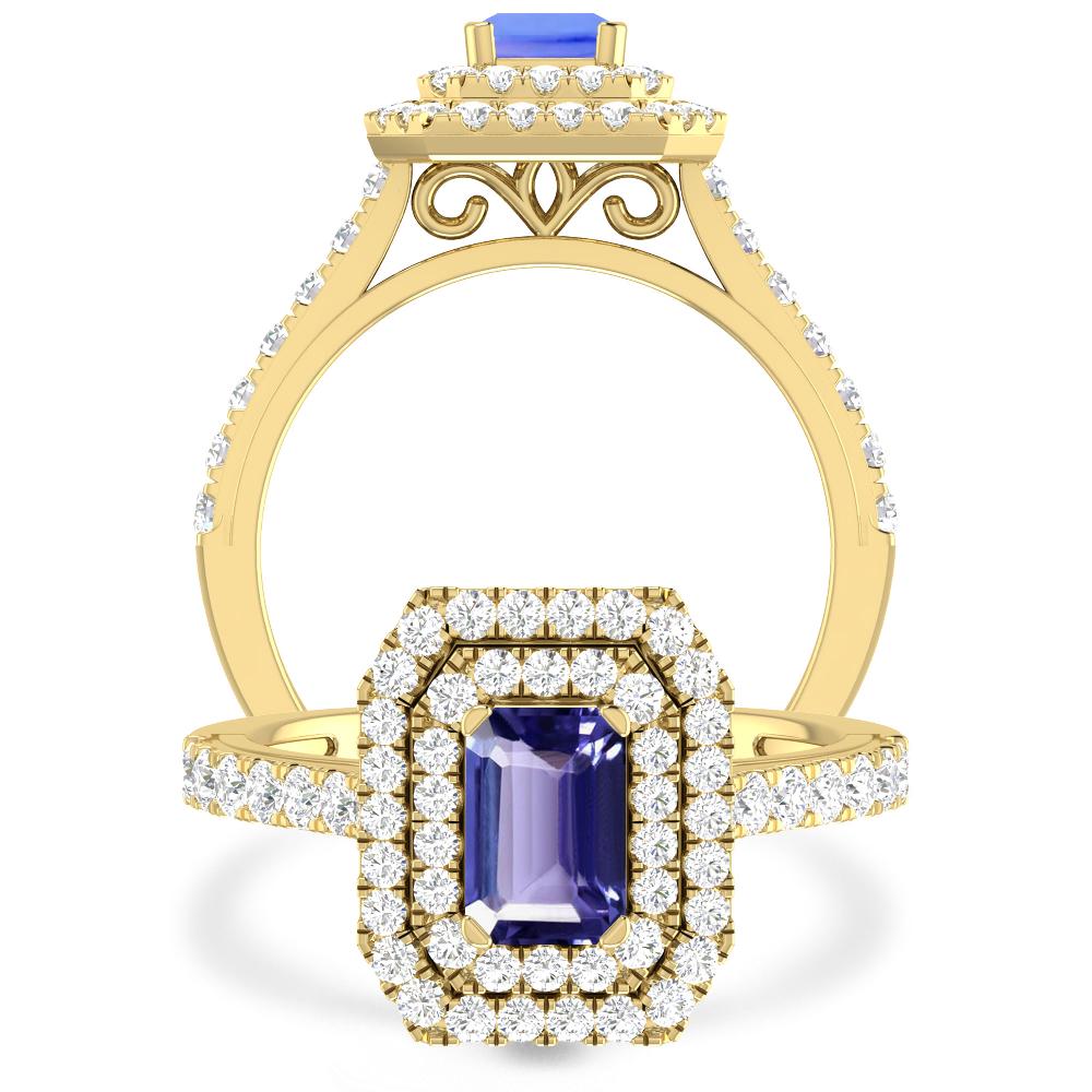 Yellow Gold - Tanzanite