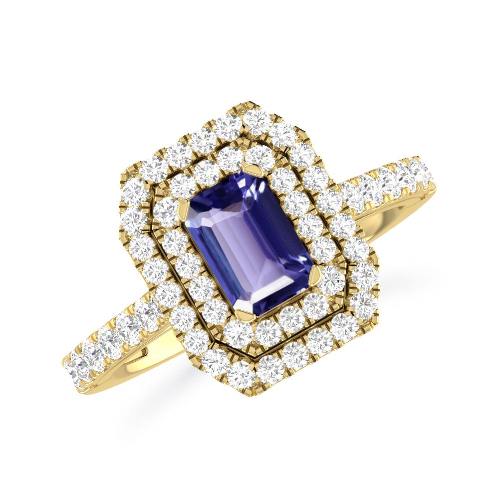 Yellow Gold - Tanzanite