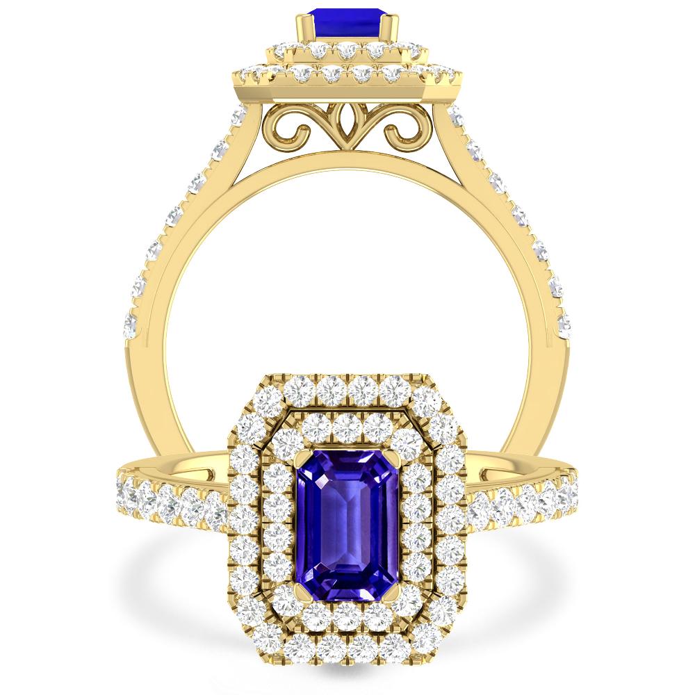 Yellow Gold - Tanzanite