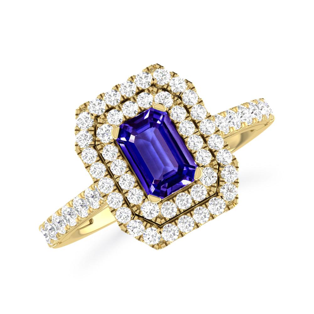 Yellow Gold - Tanzanite