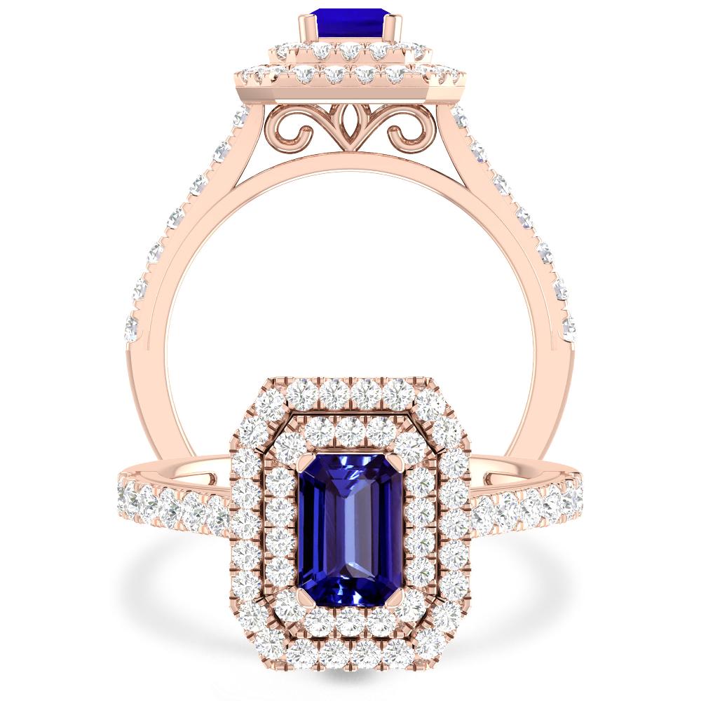 Rose Gold - Tanzanite