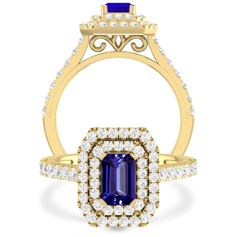 Yellow Gold - Tanzanite