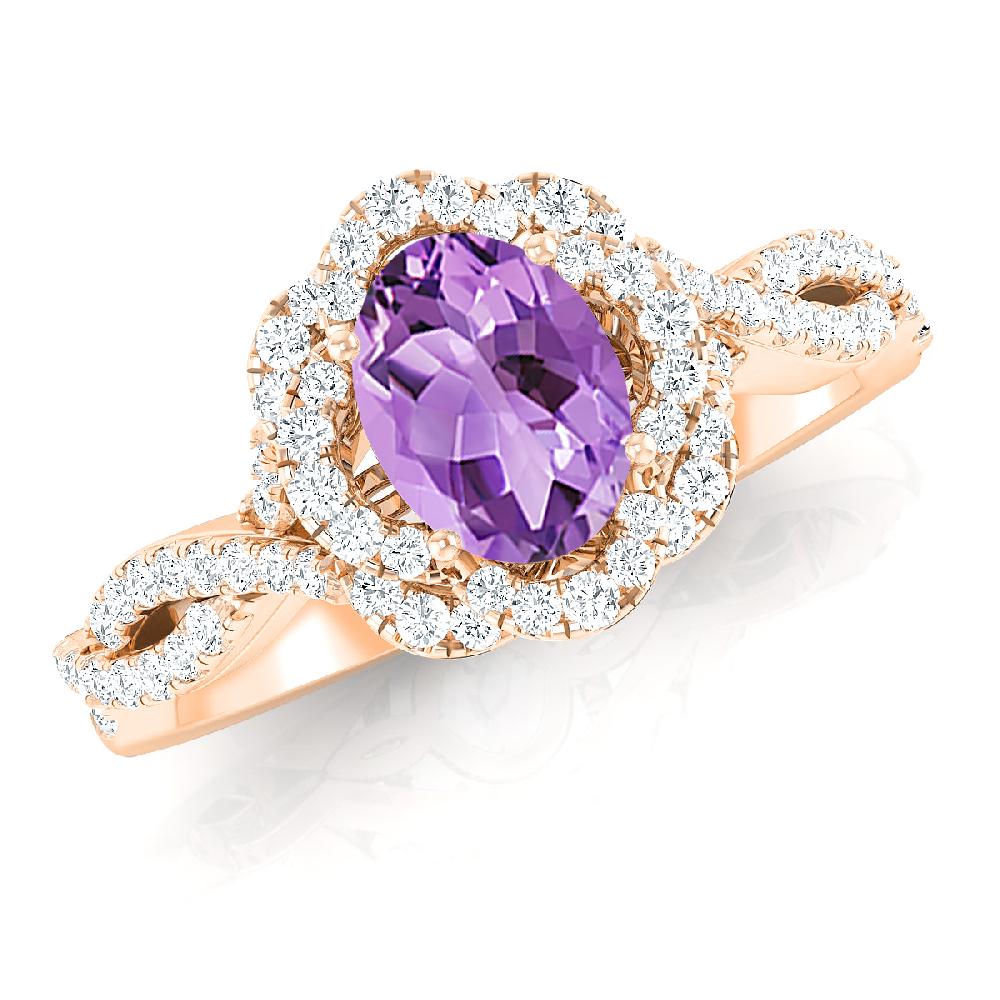 Rose Gold - Amethyst