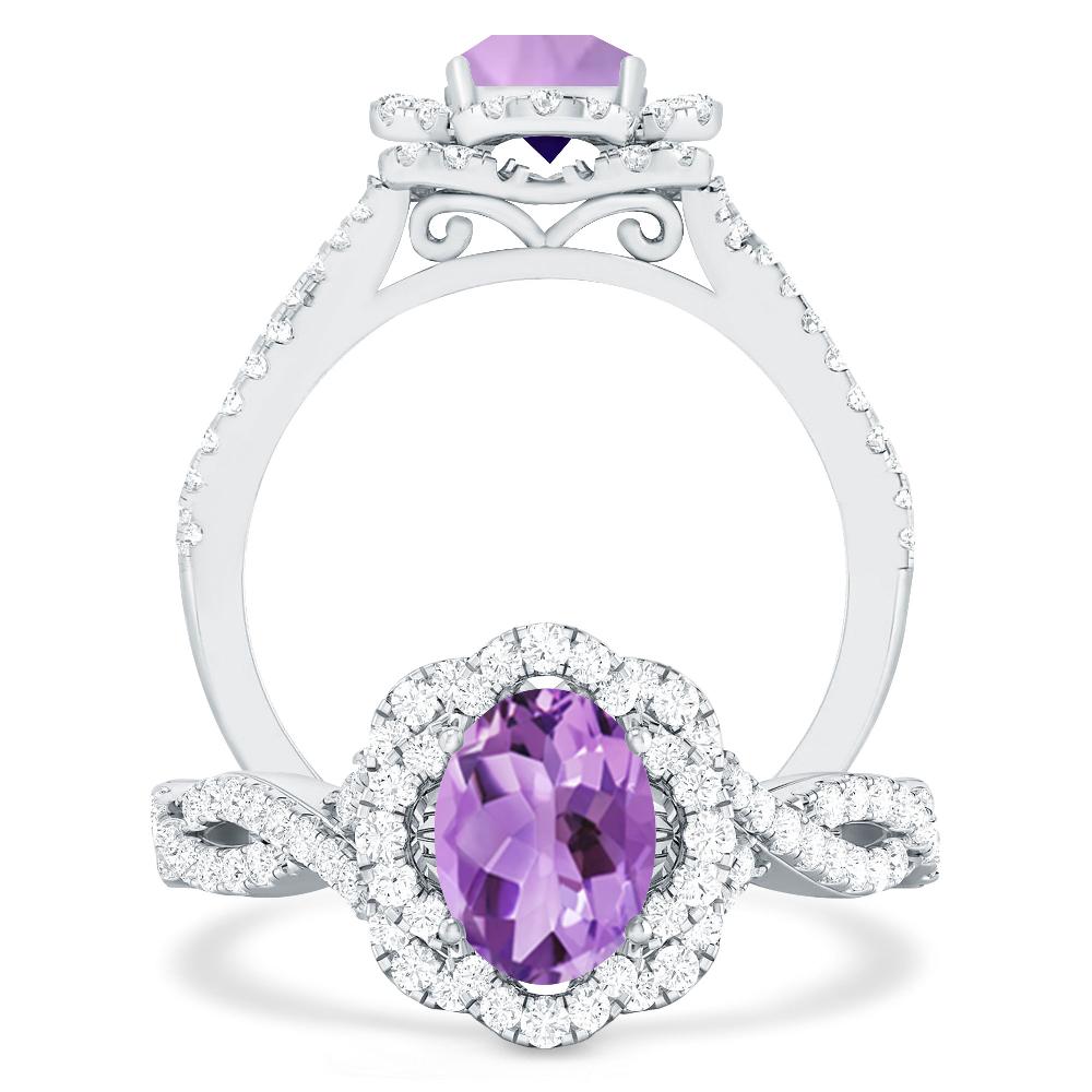 White Gold - Amethyst