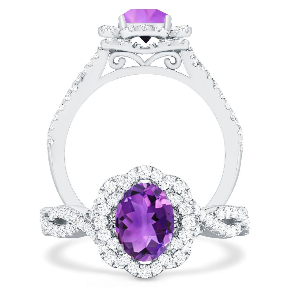 White Gold - Amethyst