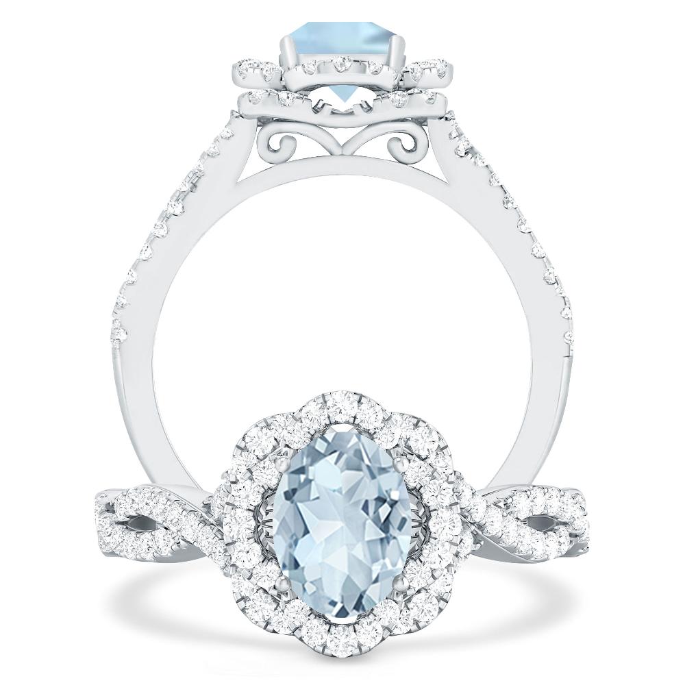 White Gold - Aquamarine