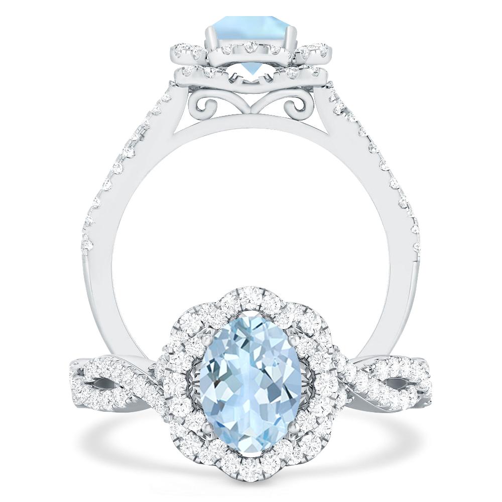 White Gold - Aquamarine