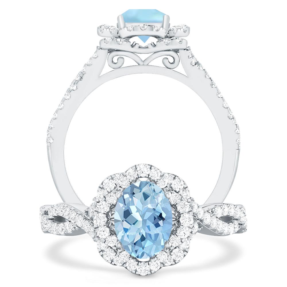White Gold - Aquamarine