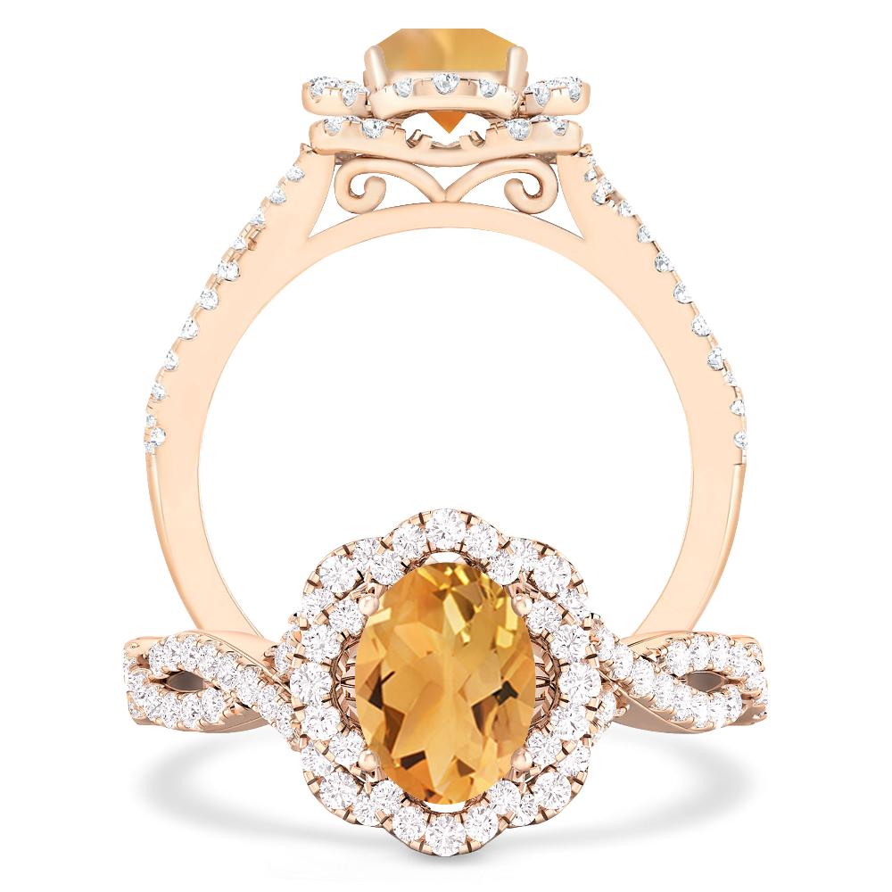 Rose Gold - Citrine