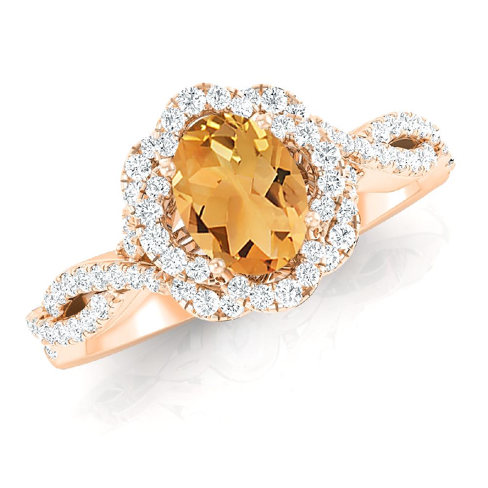 Rose Gold - Citrine