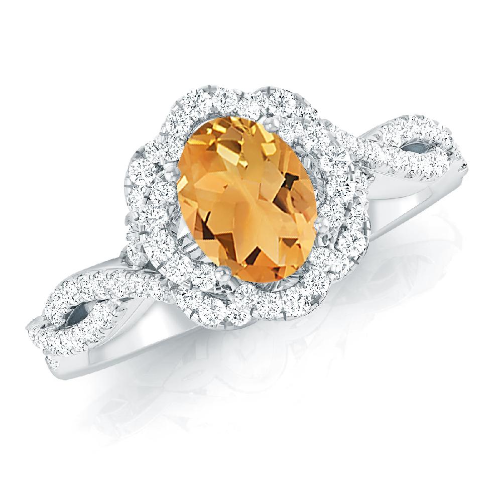 White Gold - Citrine