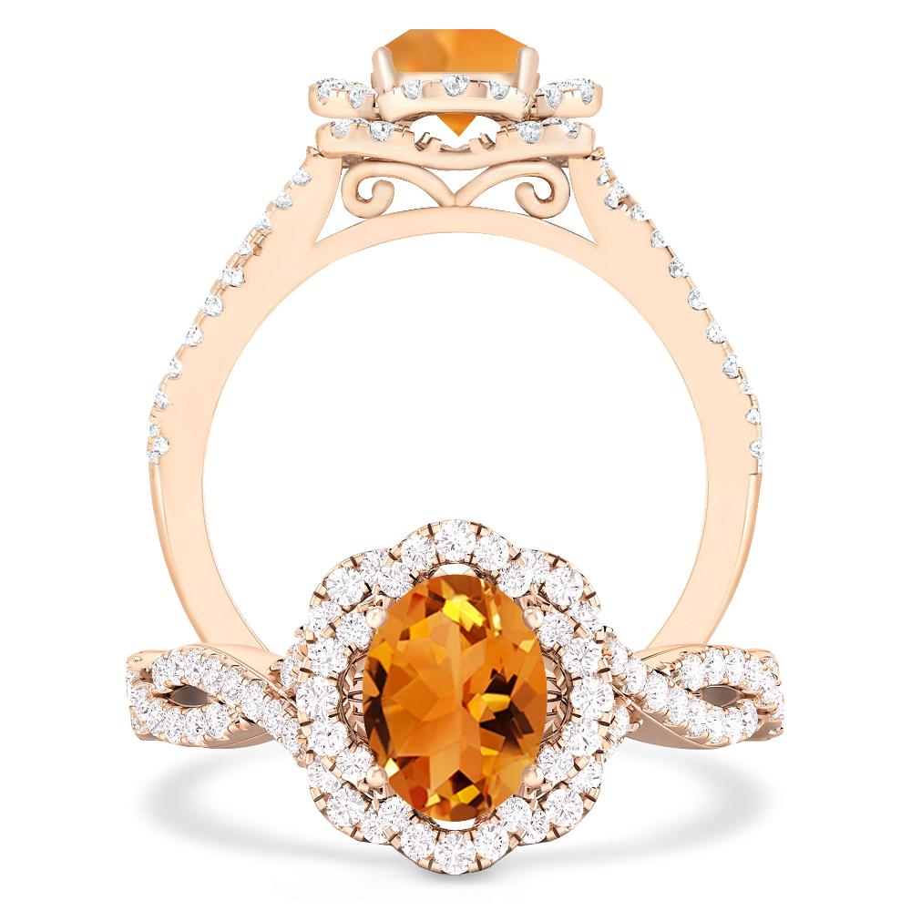 Rose Gold - Citrine