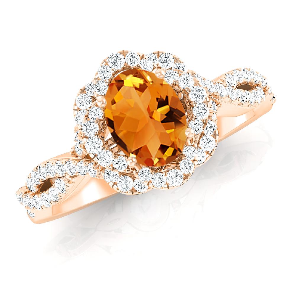 Rose Gold - Citrine