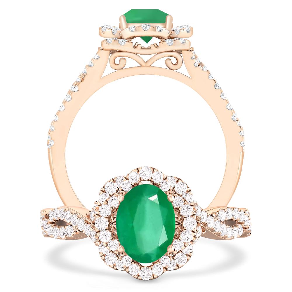 Rose Gold - Emerald