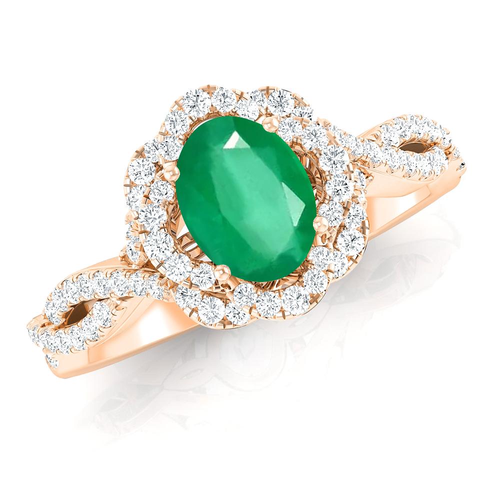 Rose Gold - Emerald
