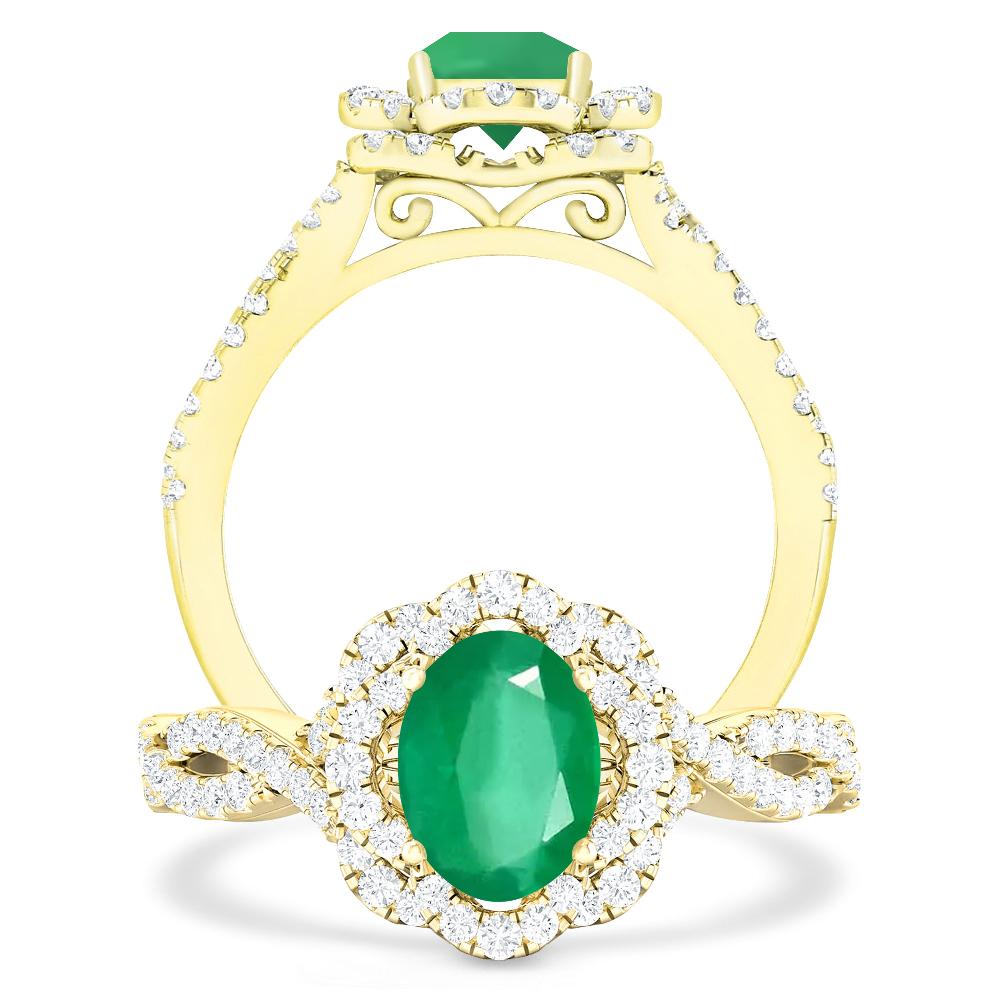 Yellow Gold - Emerald