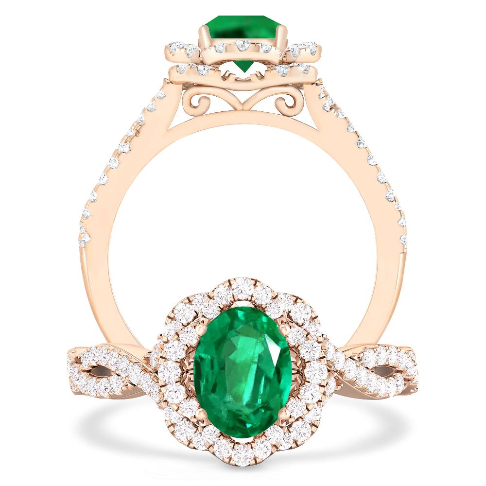 Rose Gold - Emerald