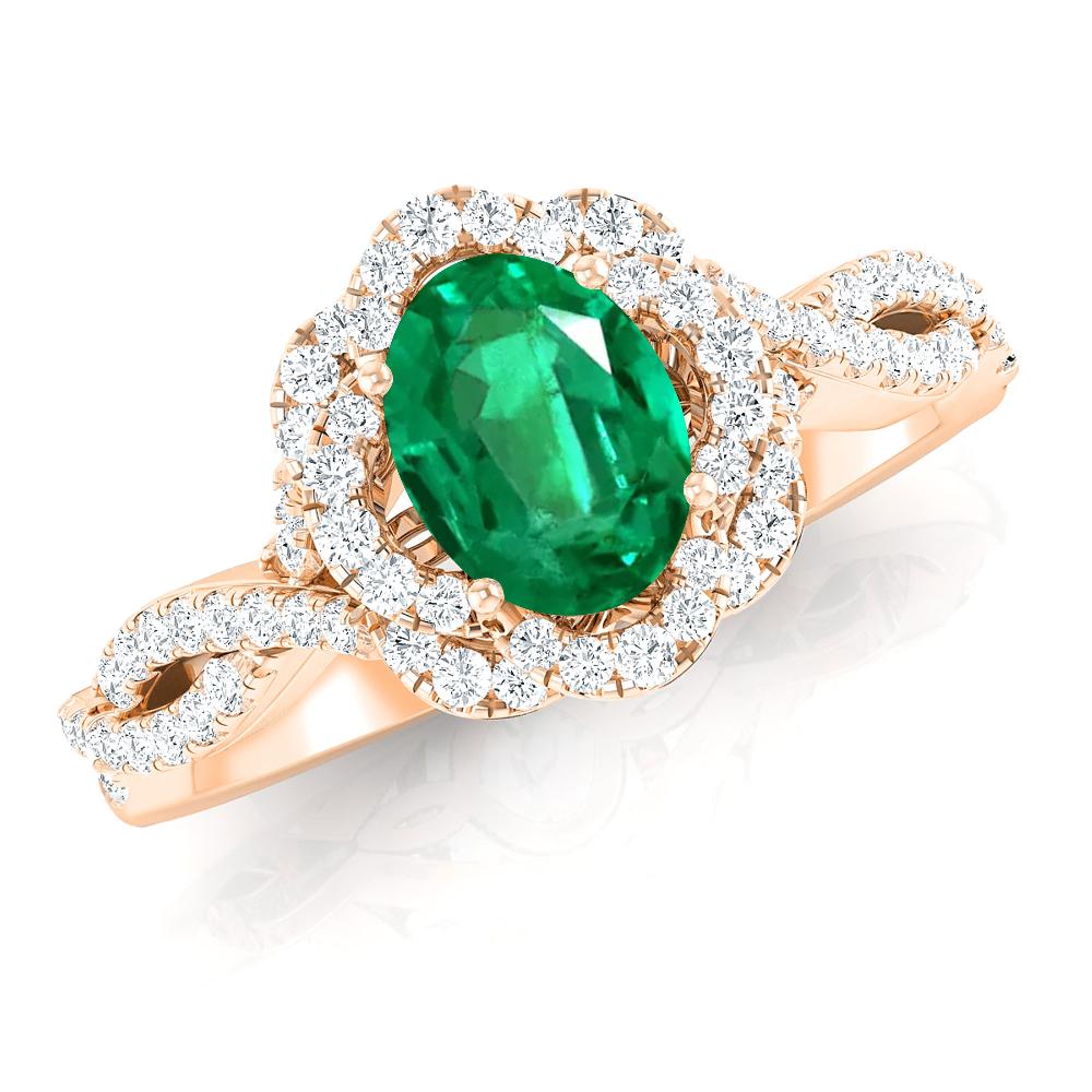 Rose Gold - Emerald