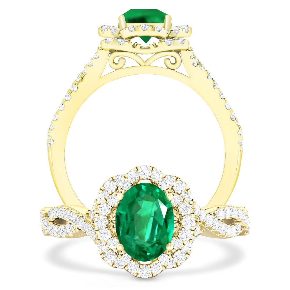 Yellow Gold - Emerald
