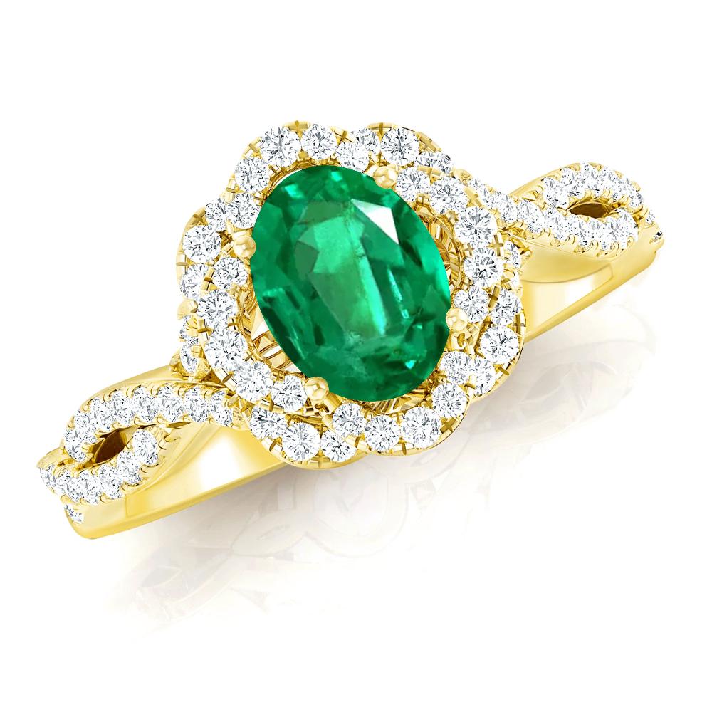 Yellow Gold - Emerald