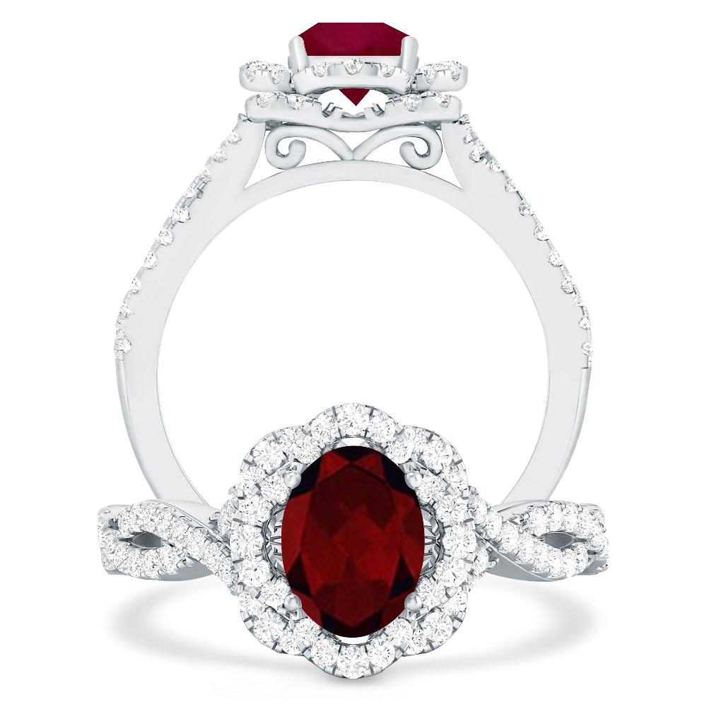 White Gold - Garnet