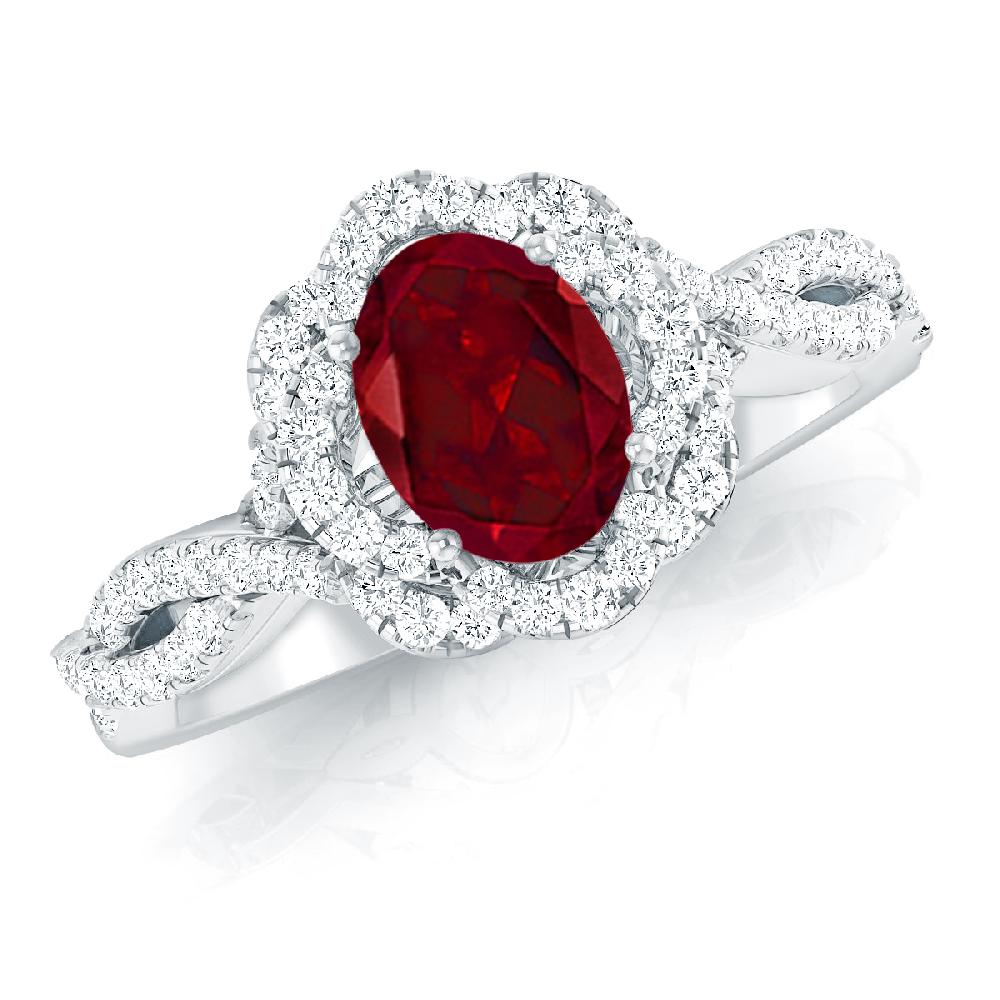 White Gold - Garnet
