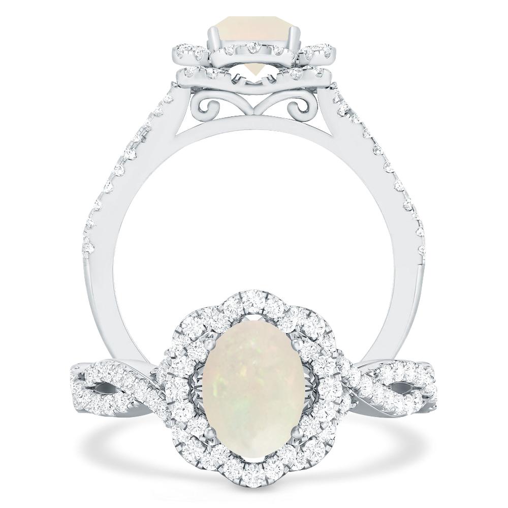 White Gold - Opal