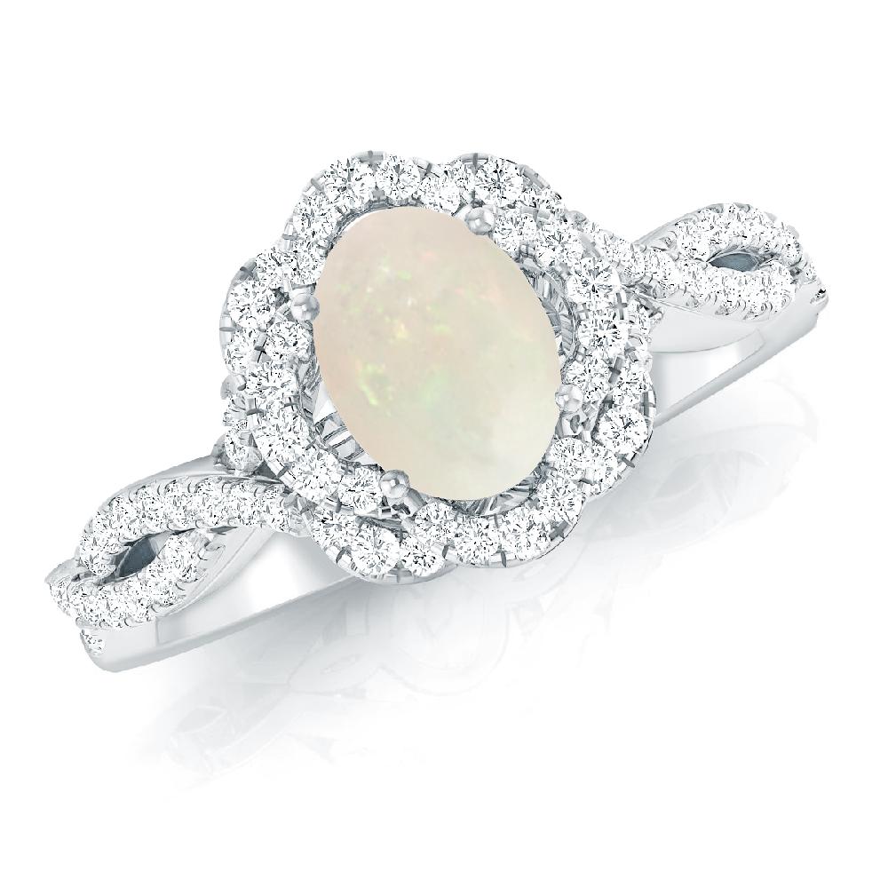 White Gold - Opal