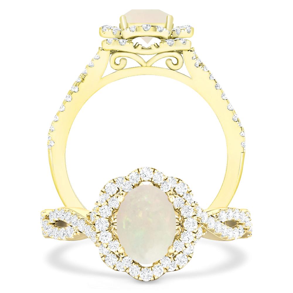 Yellow Gold - Opal