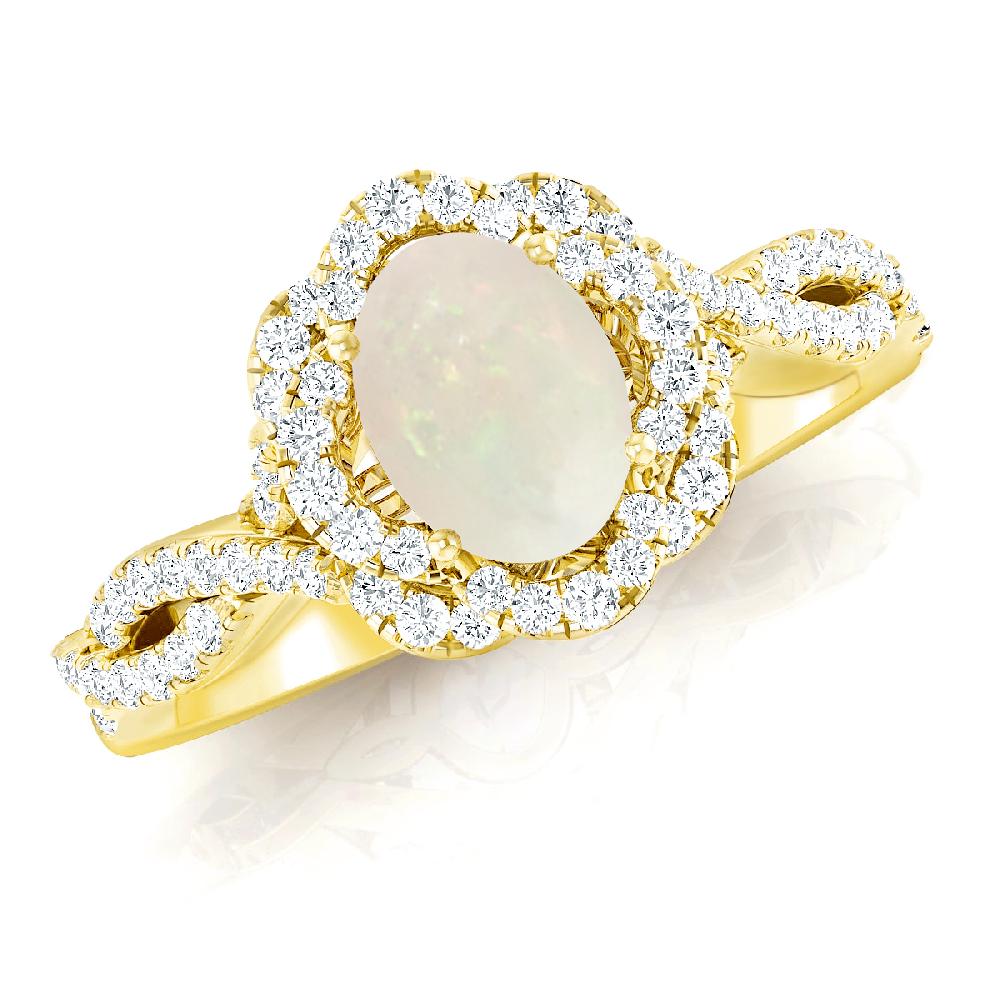 Yellow Gold - Opal