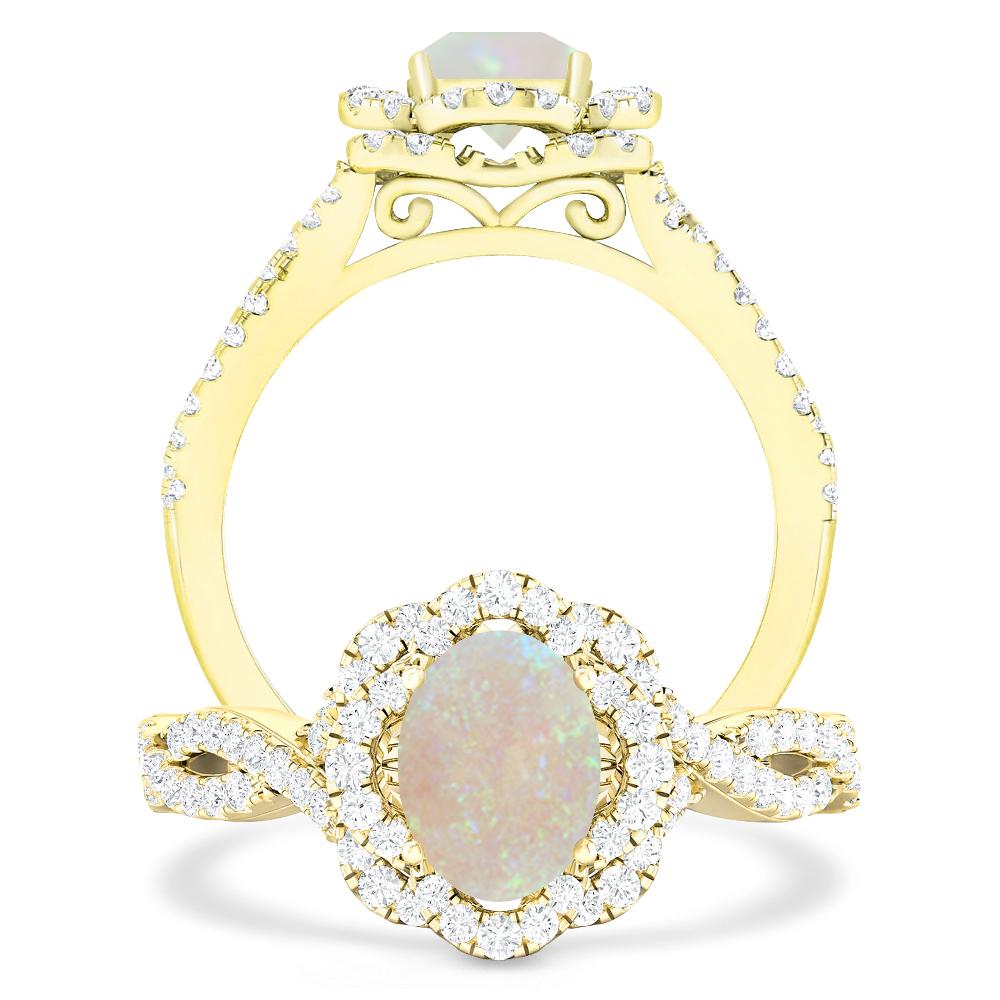 Yellow Gold - Opal
