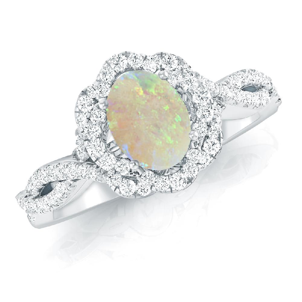 White Gold - Opal