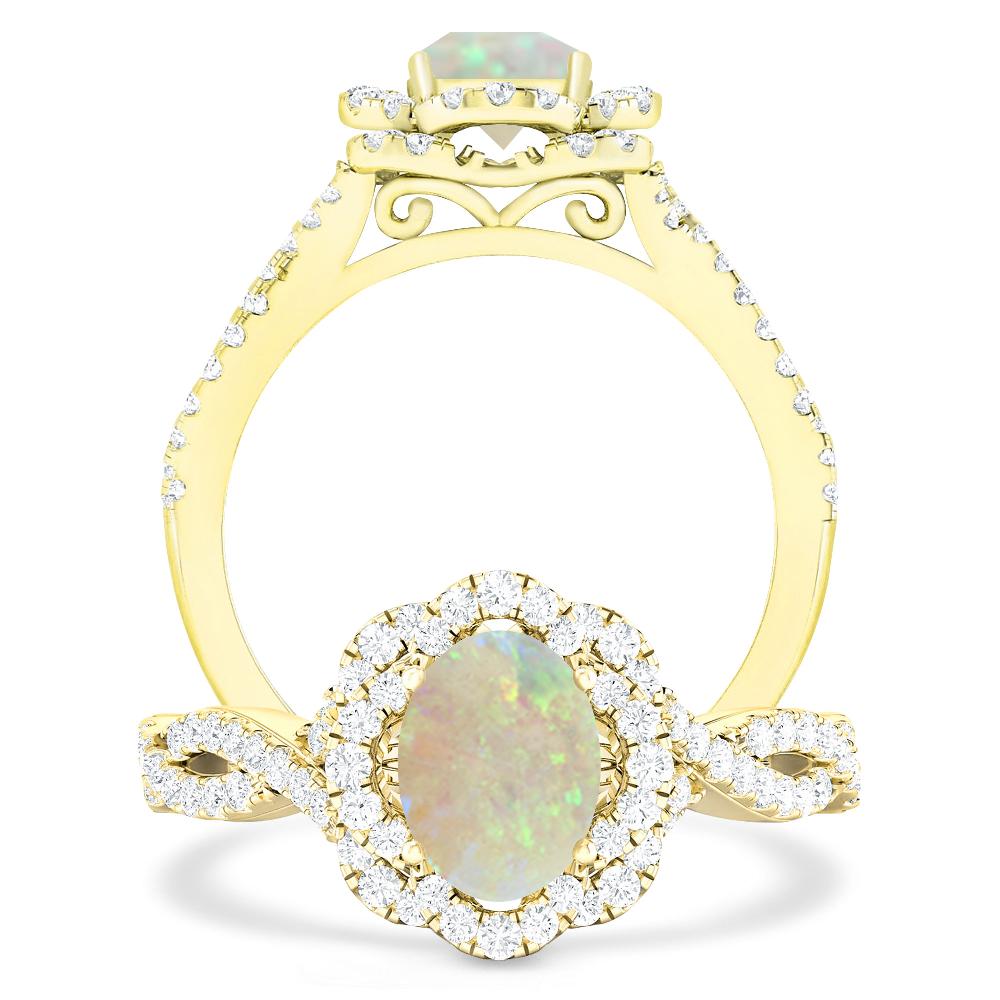 Yellow Gold - Opal