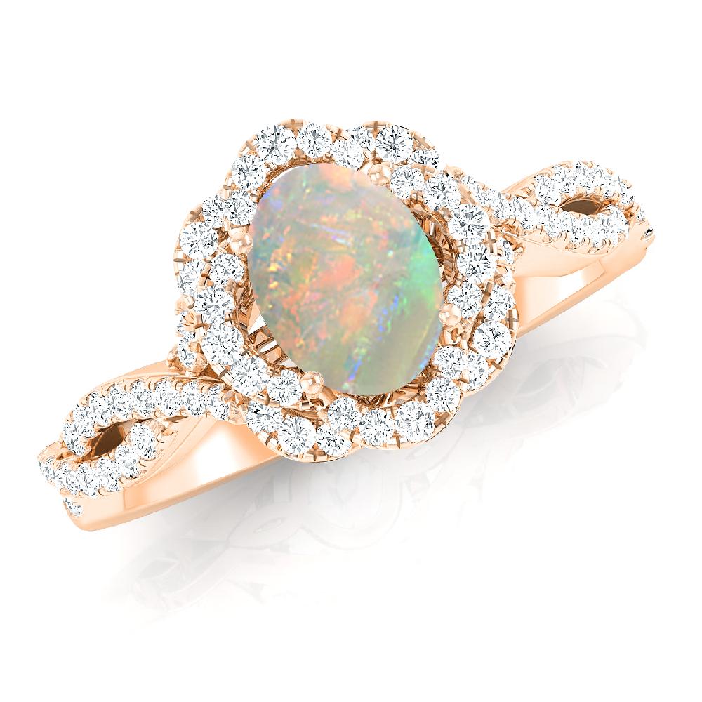 Rose Gold - Opal