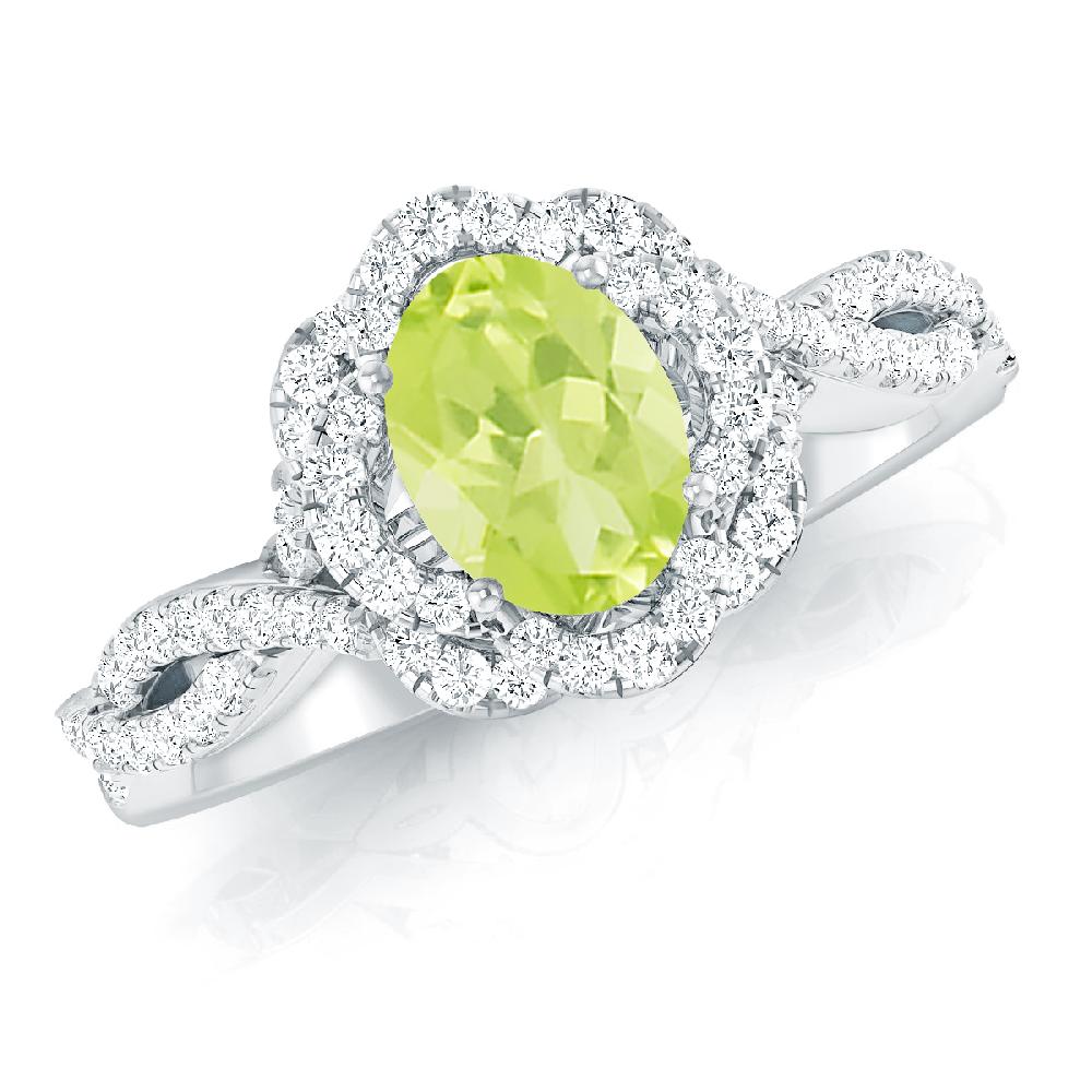 White Gold - Peridot