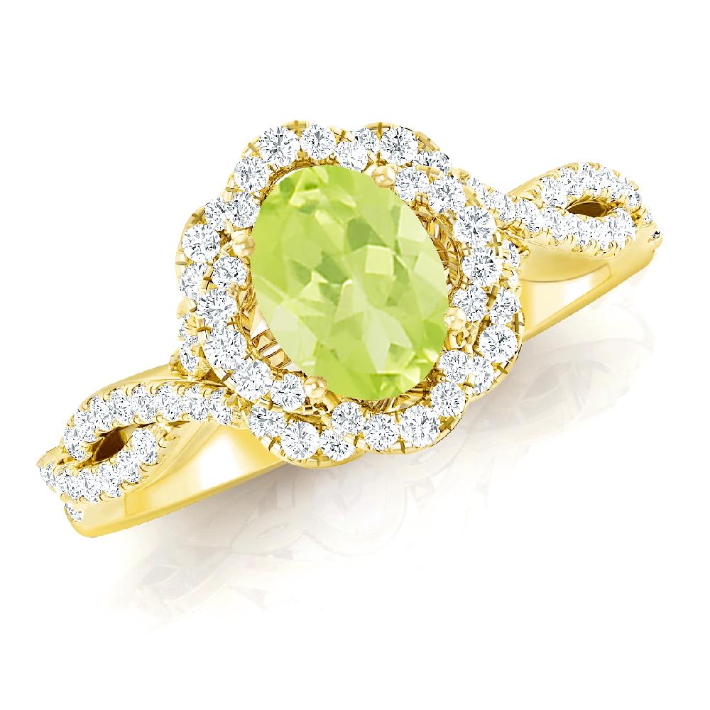 Yellow Gold - Peridot